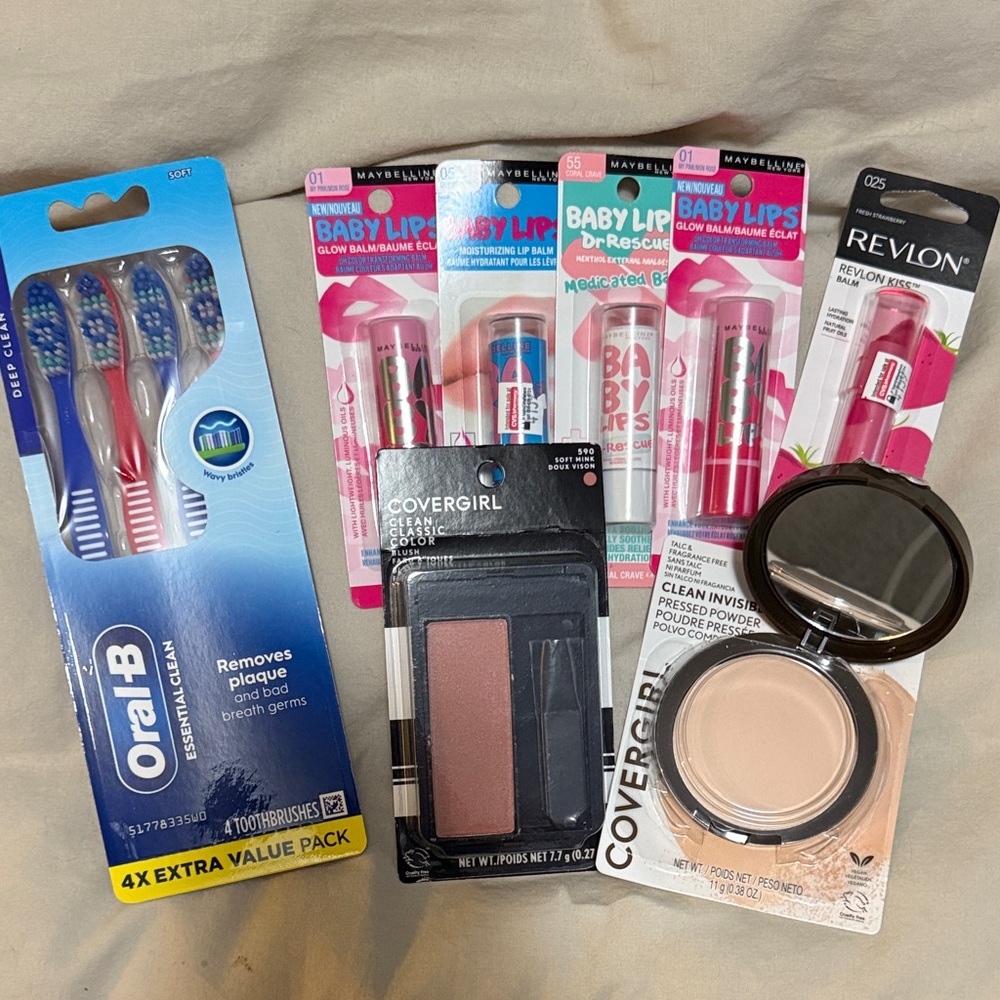 Maybelline Baby Lips Balm - Pink and Red Shades - Covergirl makeup - Oral-B